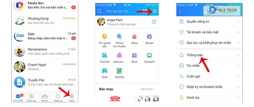 Hướng dẫn tắt thông báo Zalo trên iPhone