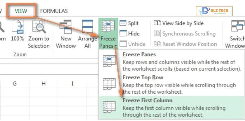 Cách cố định cột trong Excel 2010, 2016