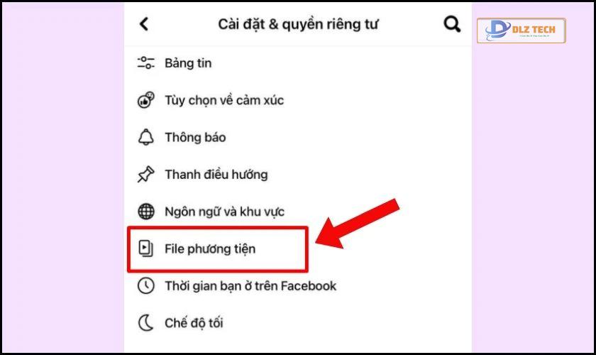 Chọn vào File phương tiện và chọn Video và ảnh