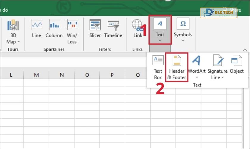 Đánh số trang trong Excel bằng Header/Footer
