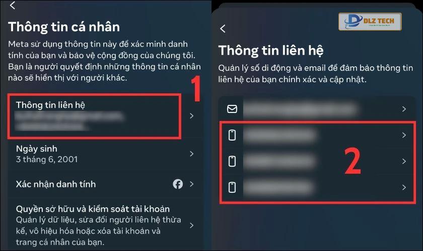 Xem thông tin liên hệ