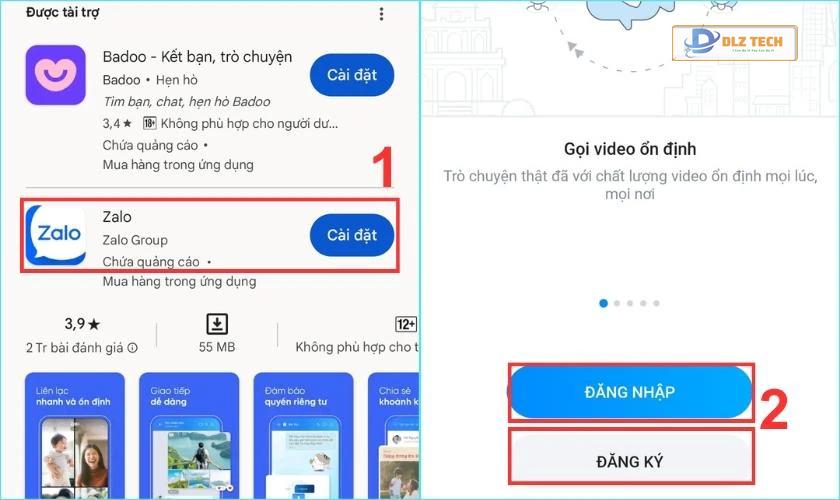 Đăng ký tài khoản Zalo