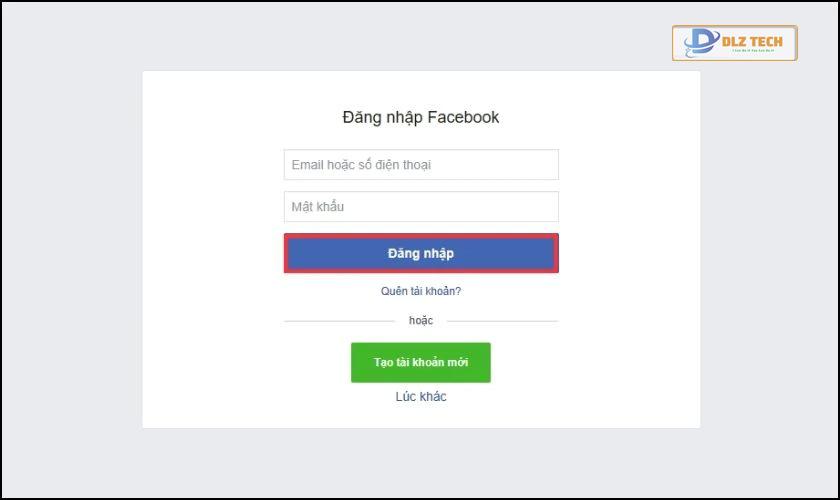 Nhập đầy đủ thông tin tài khoản để đăng nhập