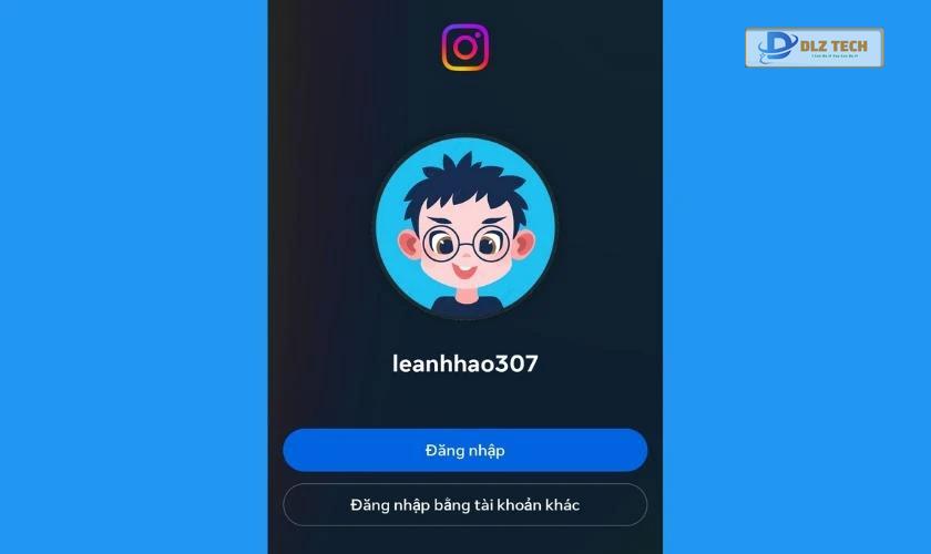 Đăng nhập lại tài khoản Instagram