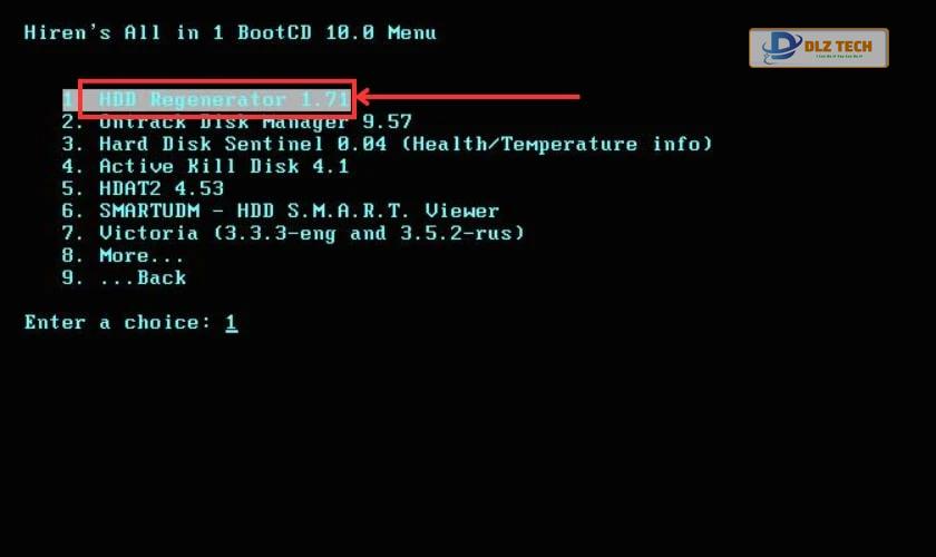 Chọn HDD Regenerator để mở chương trình