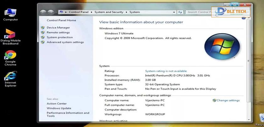Kiểm tra phiên bản trước khi update win 7 lên win 10