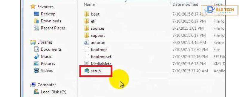 Nhấn vào trong và chọn file setup để cài đặt