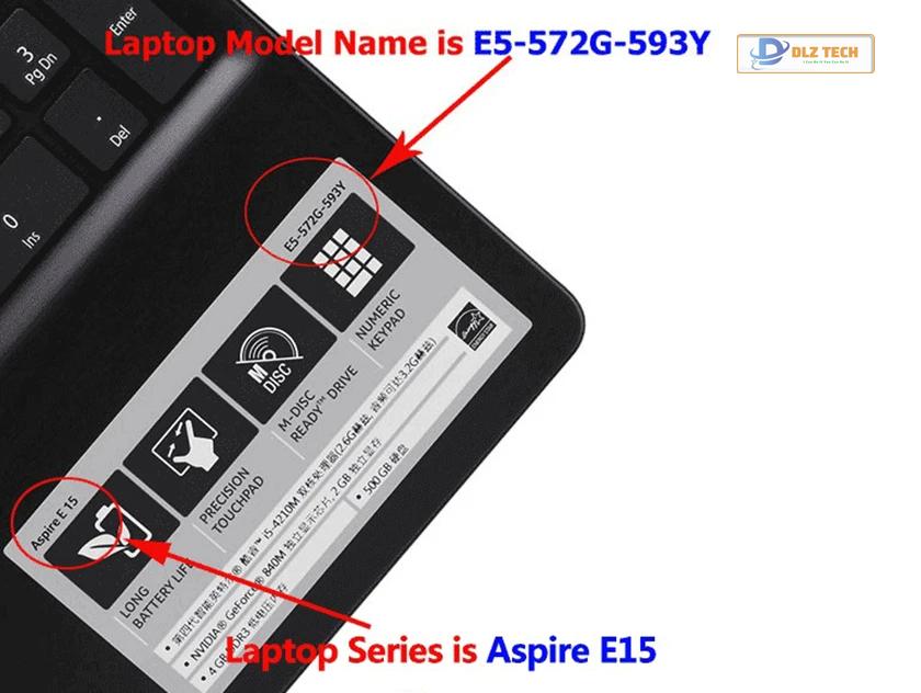Nhận dạng qua tên laptop