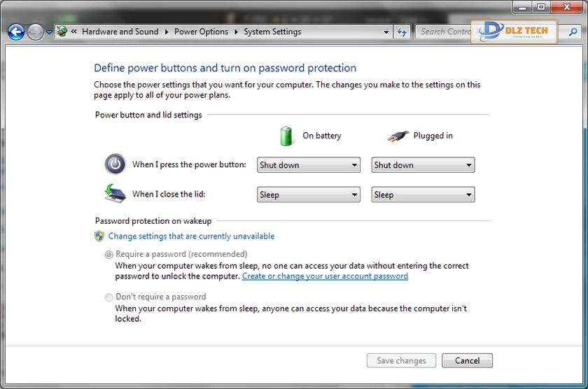 Cách gập laptop không tắt máy trên Win 10