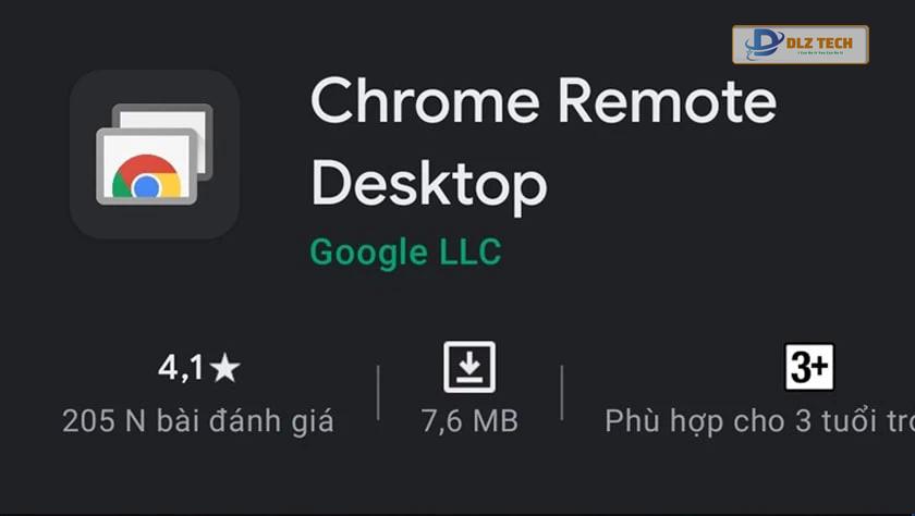 tải về ứng dụng Chrome Remote Desktop dành riêng cho điện thoại