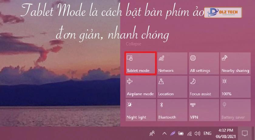 bàn phím ảo win 10