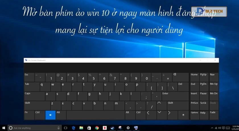 bàn phím ảo win 10