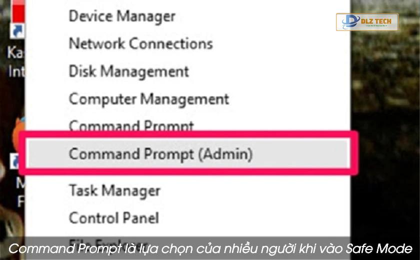 Vào Safe Mode bằng Command prompt
