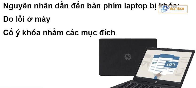 Nguyên nhân khiến bàn phím laptop bị khóa