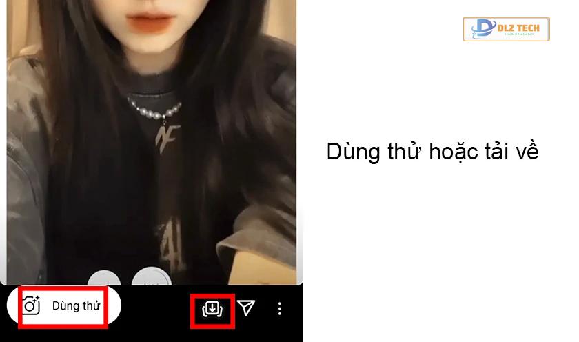 nhấn chọn vào nút Dùng thử