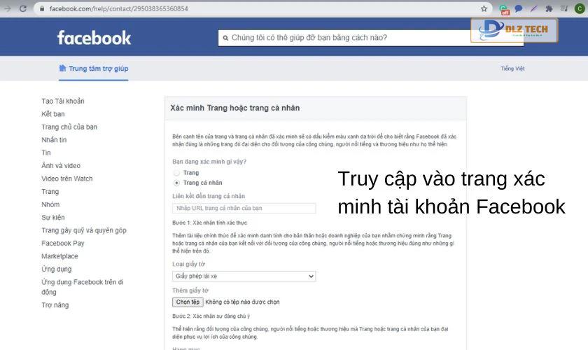 Cách làm dấu tích xanh trên Facebook cá nhân