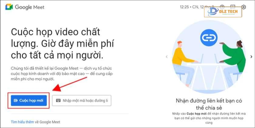 tính năng của Google meet trên PC, laptop