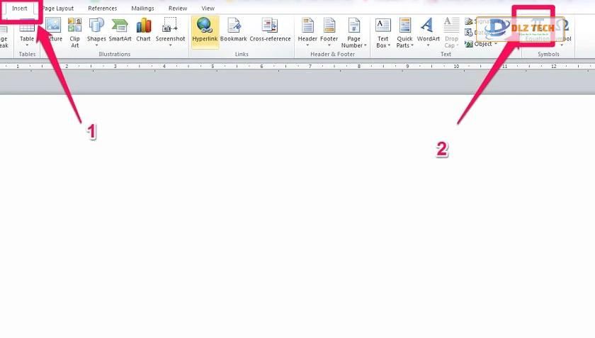 Cách viết phân số trong word bằng công cụ Equation