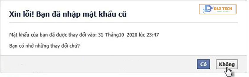 Khôi phục mật khẩu Facebook bằng mật khẩu cũ