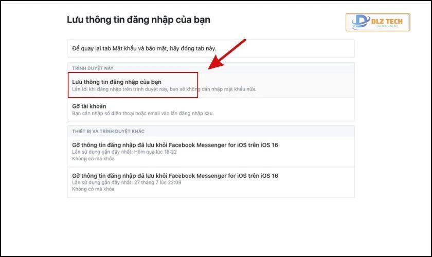Lưu thông tin đăng nhập trên Website