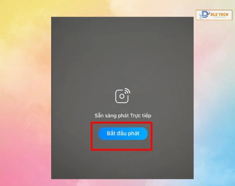 bắt đầu livestream
