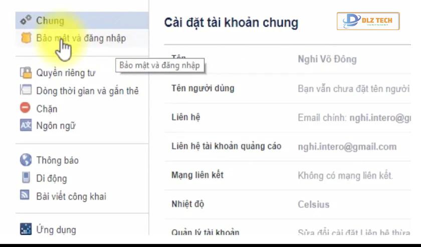 Bảo mật FB bằng số điện thoại