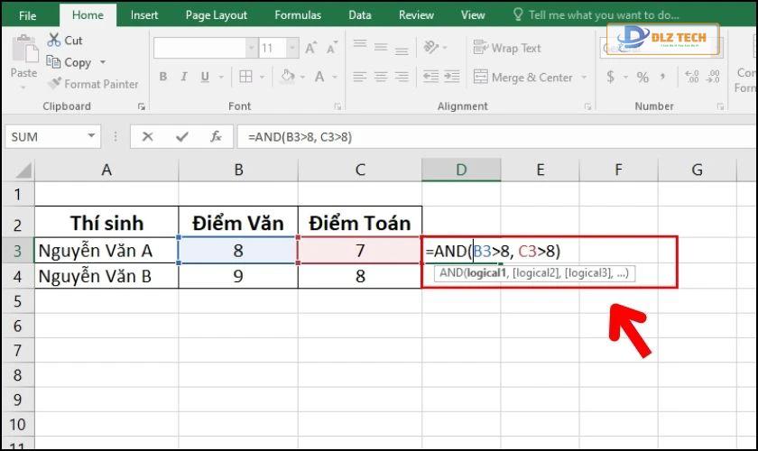 Công thức hàm AND trong Excel là gì?