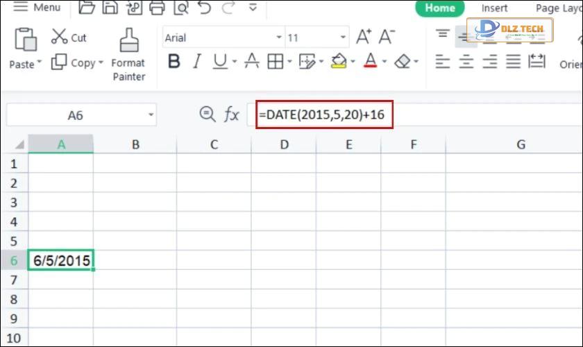 Sử dụng hàm Date để cộng trừ ngày
