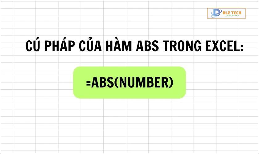 Cú pháp hàm ABS (Giá trị tuyệt đối) trong Excel là gì?