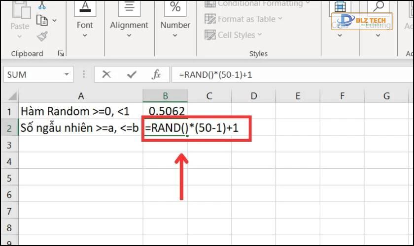 Tạo số ngẫu nhiên lớn hơn hoặc bằng a, nhỏ hơn hoặc bằng b với hàm Random