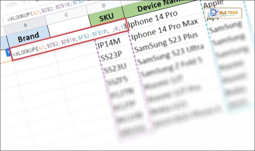 cách dùng hàm xlookup