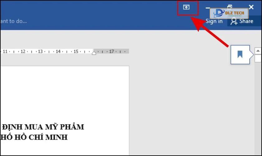 Hướng dẫn cách hiển thị thanh công cụ bằng Ribbon Display