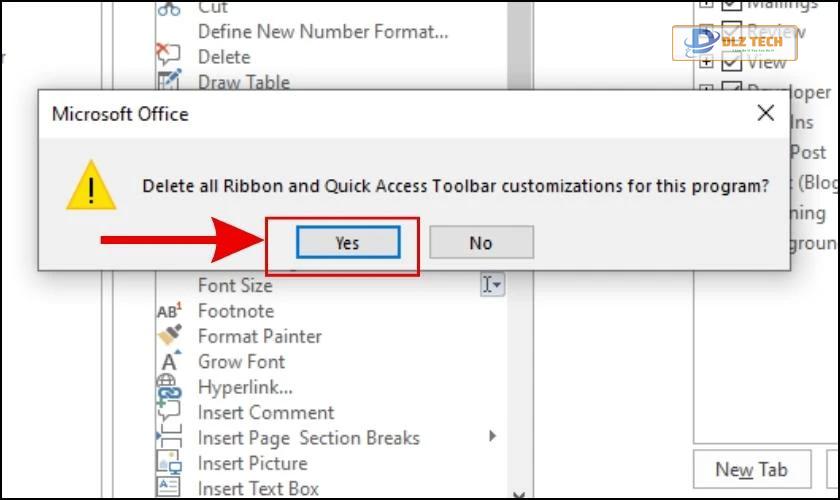 Cách hiển thị thanh Ribbon đã bị ẩn trong Word