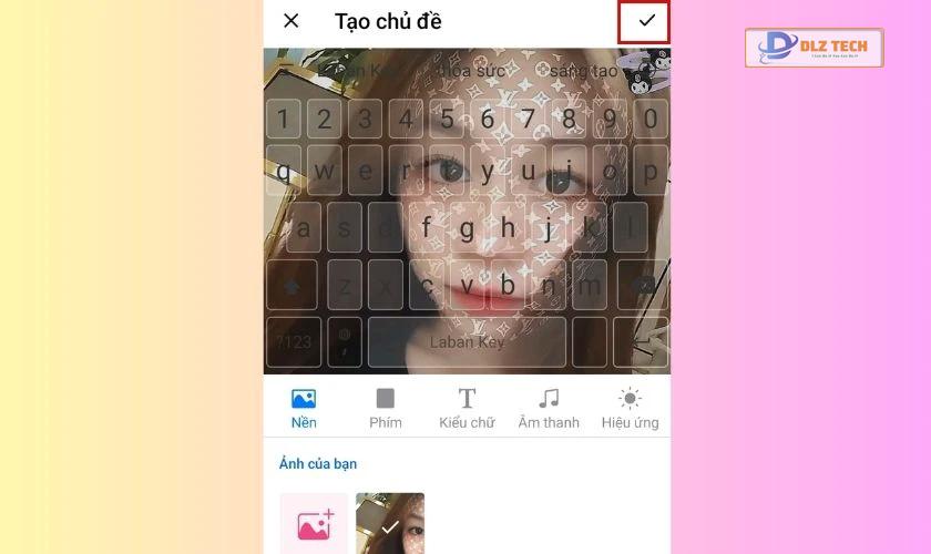 Xem trước giao diện hình nền bàn phím