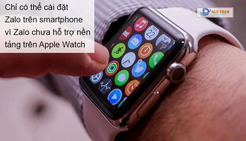 Lỗi không cài đặt được Zalo trên Apple Watch