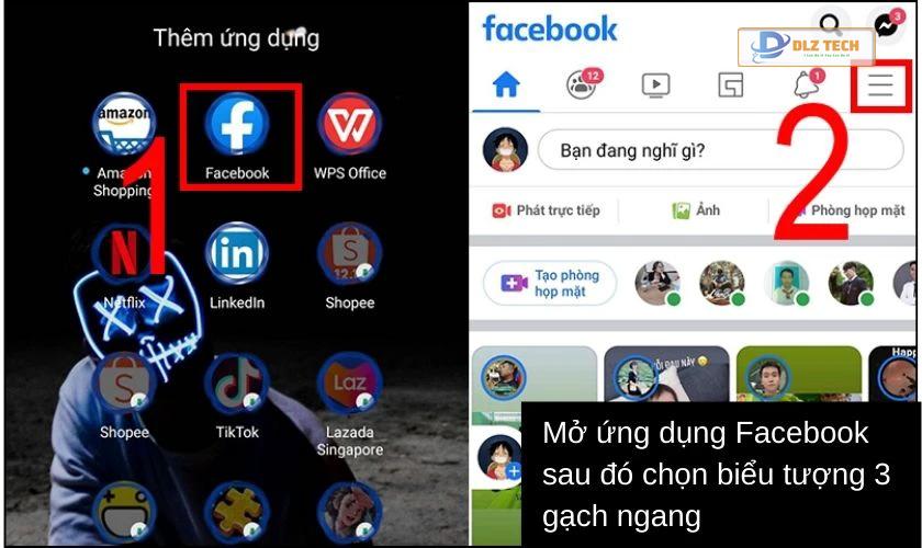 Cài đặt trên điện thoại di động