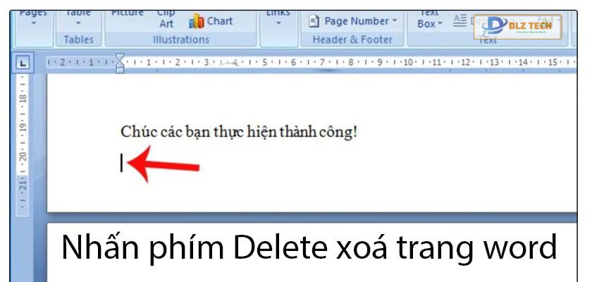 cách xóa trang trong word (cách trực tiếp)