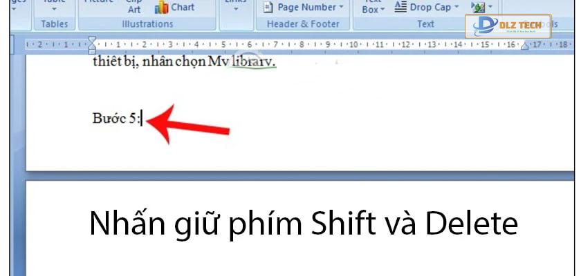 cách xóa trang trong word (cách trực tiếp)
