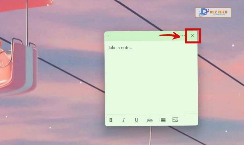 Phần mềm ghi chú trên máy tính (Sticky Notes)