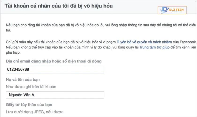 Thay đổi tên để khôi phục