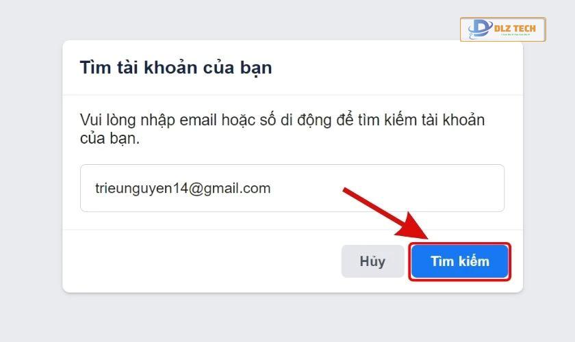 Tìm kiếm tài khoản