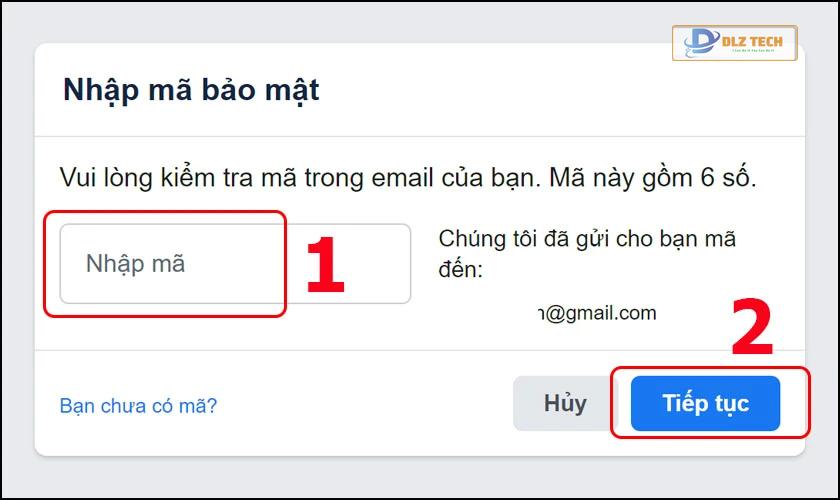 Nhập mã bảo mật