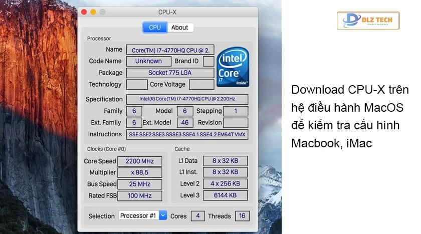 Tải CPU-Z cho MacOS