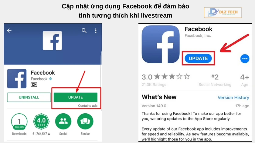 Cập nhật ứng dụng