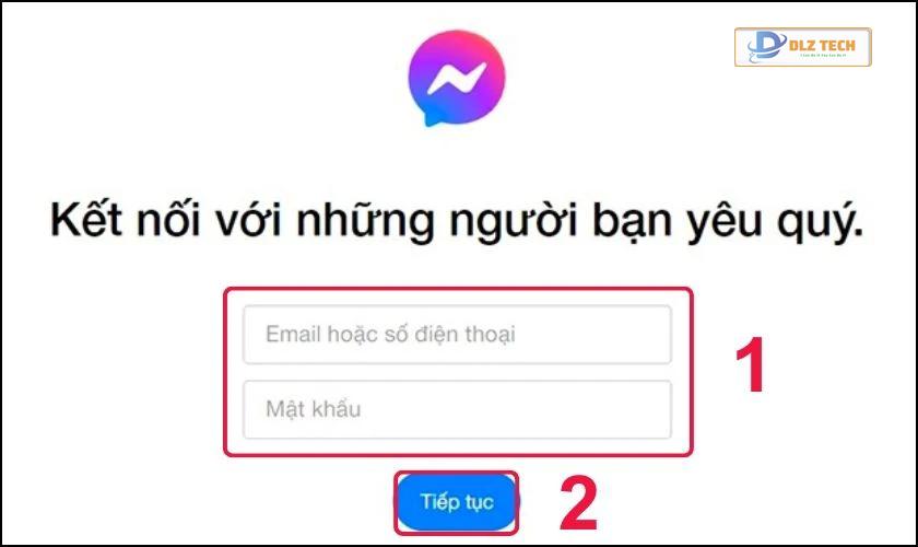 Đăng nhập vào Messenger