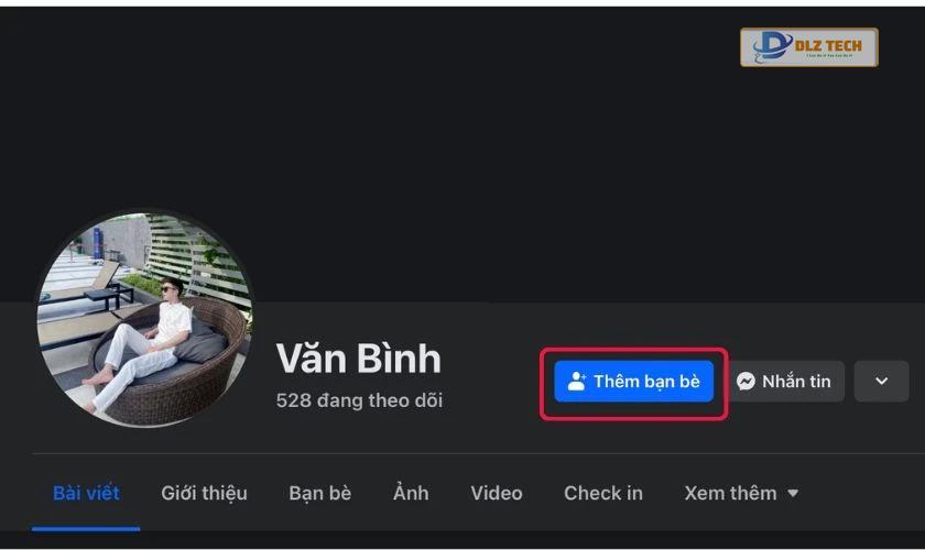 Gửi lời mời kết bạn