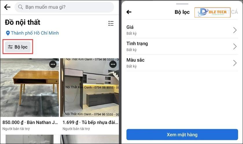 Sử dụng bộ lọc tìm kiếm