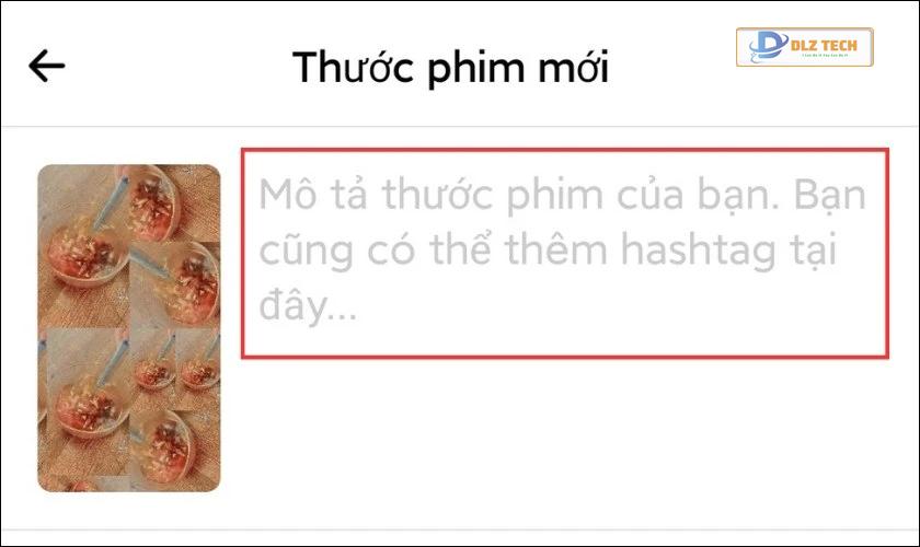 Thêm mô tả cho video trước khi đăng tải