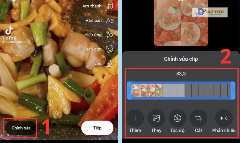 điều chỉnh thời lượng video trước khi post