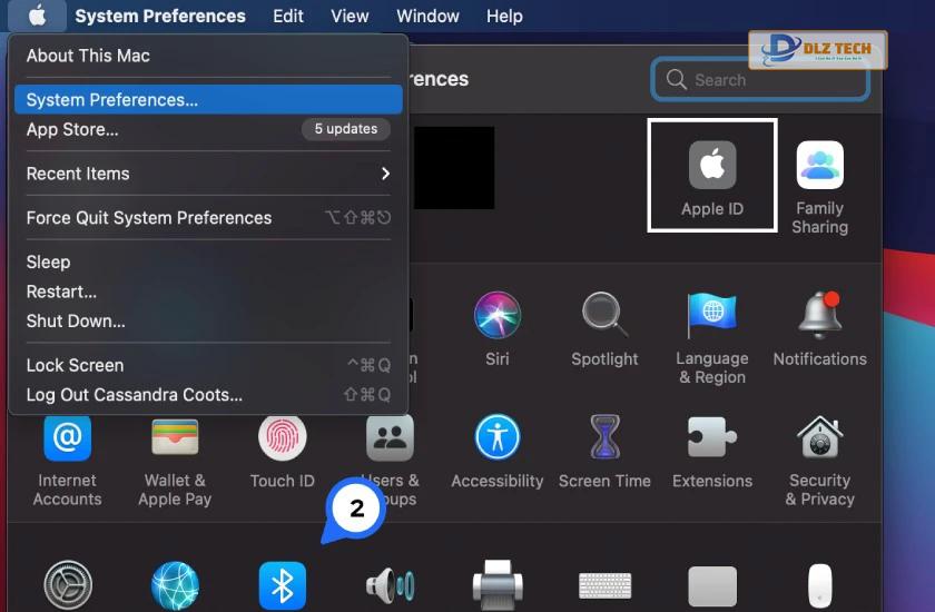 mở apple id